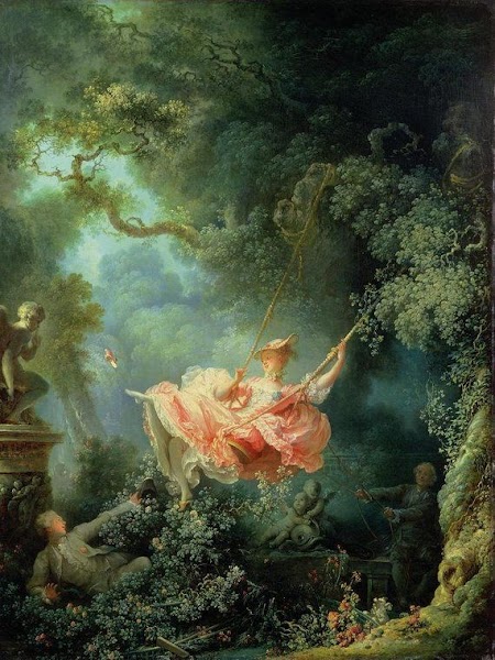 Jean-Honore-Fragonard - The Swing 1767 Canvas Gallery Wrapped Giclée Wall Art Print D6045.jpg
